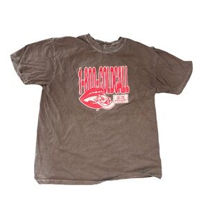 Comfort Colors Brown T-Shirt with Pink Graphic